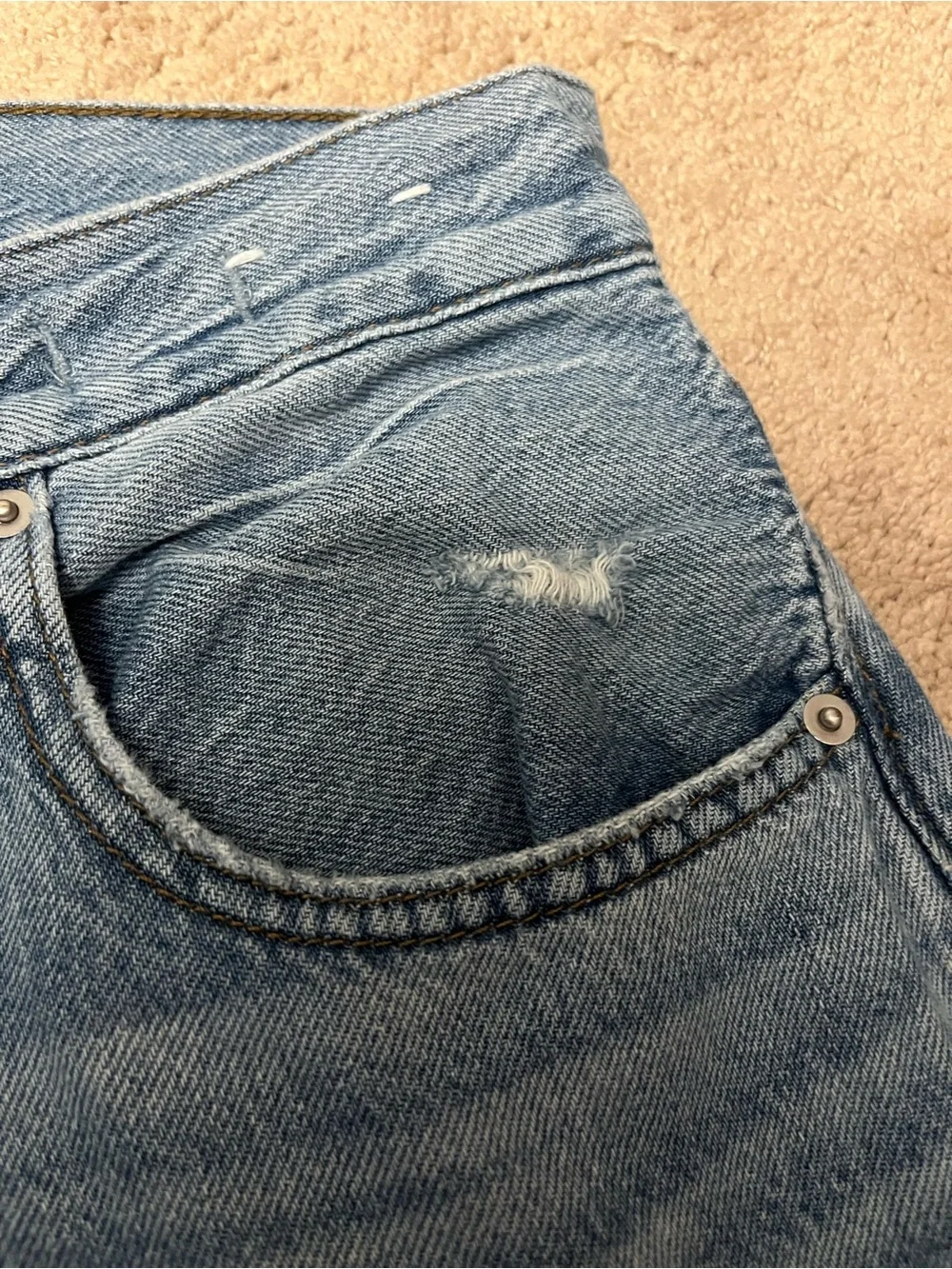 Madewell Dean Easy Straight, Light Wash